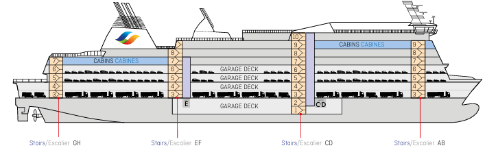 Mont Saint Michel Deck Plan Overview