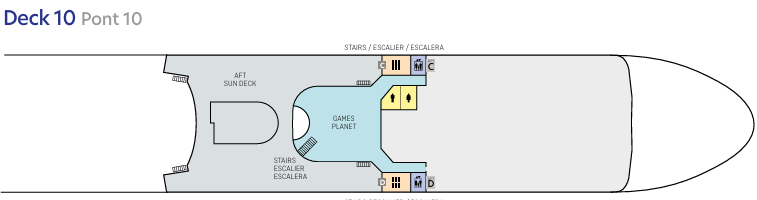 Mont Saint Michel Deck Plan Deck 10