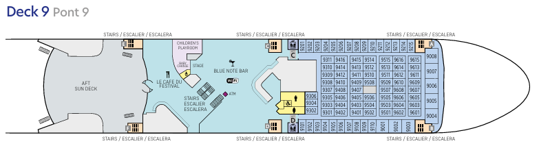 Mont Saint Michel Deck Plan Deck 9