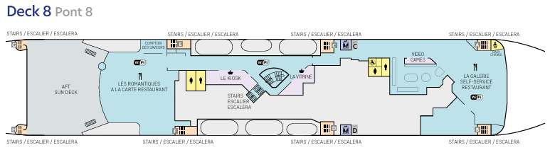 Mont Saint Michel Deck Plan Deck 8