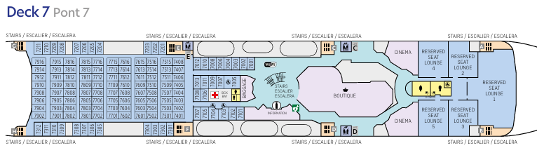 Mont Saint Michel Deck Plan Deck 7