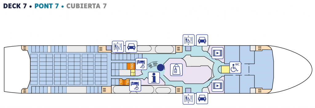 Mont Saint Michel Accessible map Deck 7