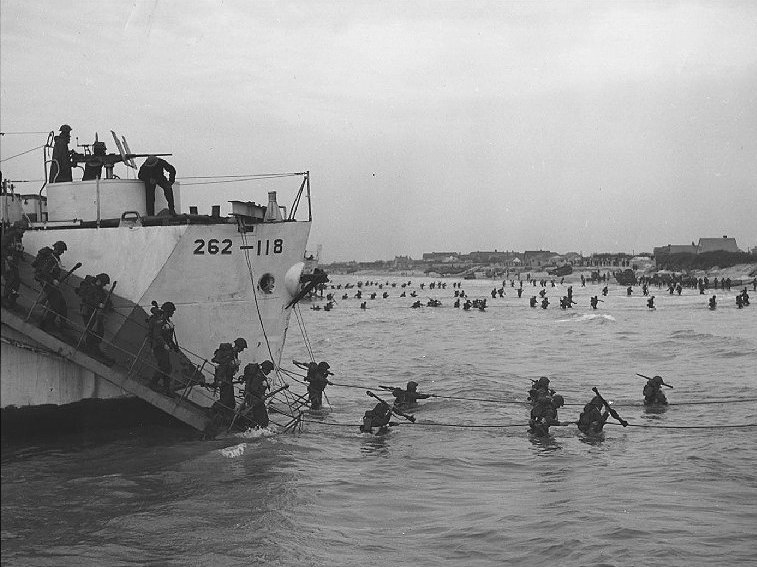 Juno Beach Normandy Day Trip, Canadian Soldiers disembark, 1944
