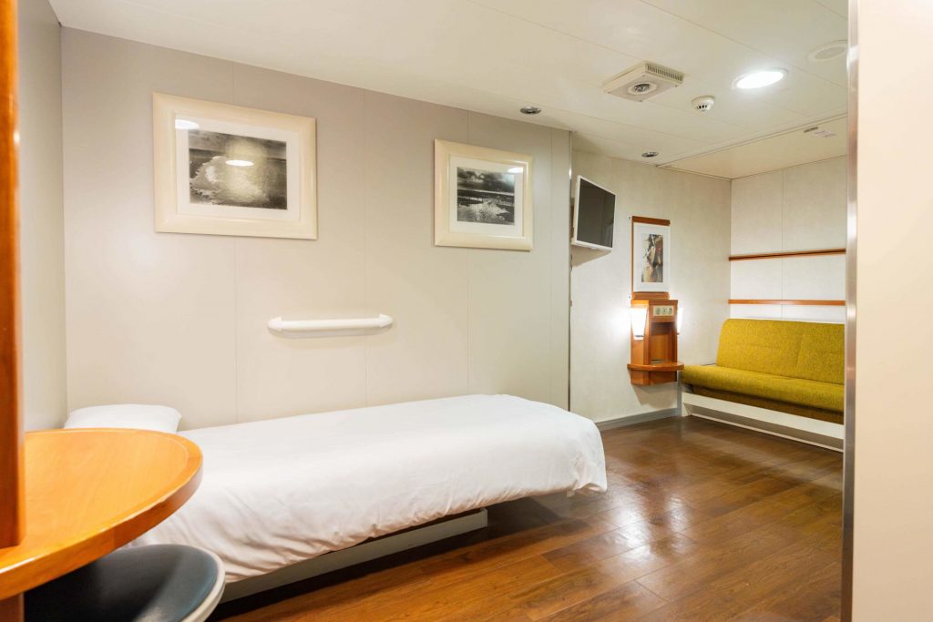 Portsmouth to Caen Accessible Travel Guide, Wheelchair accessible cabin