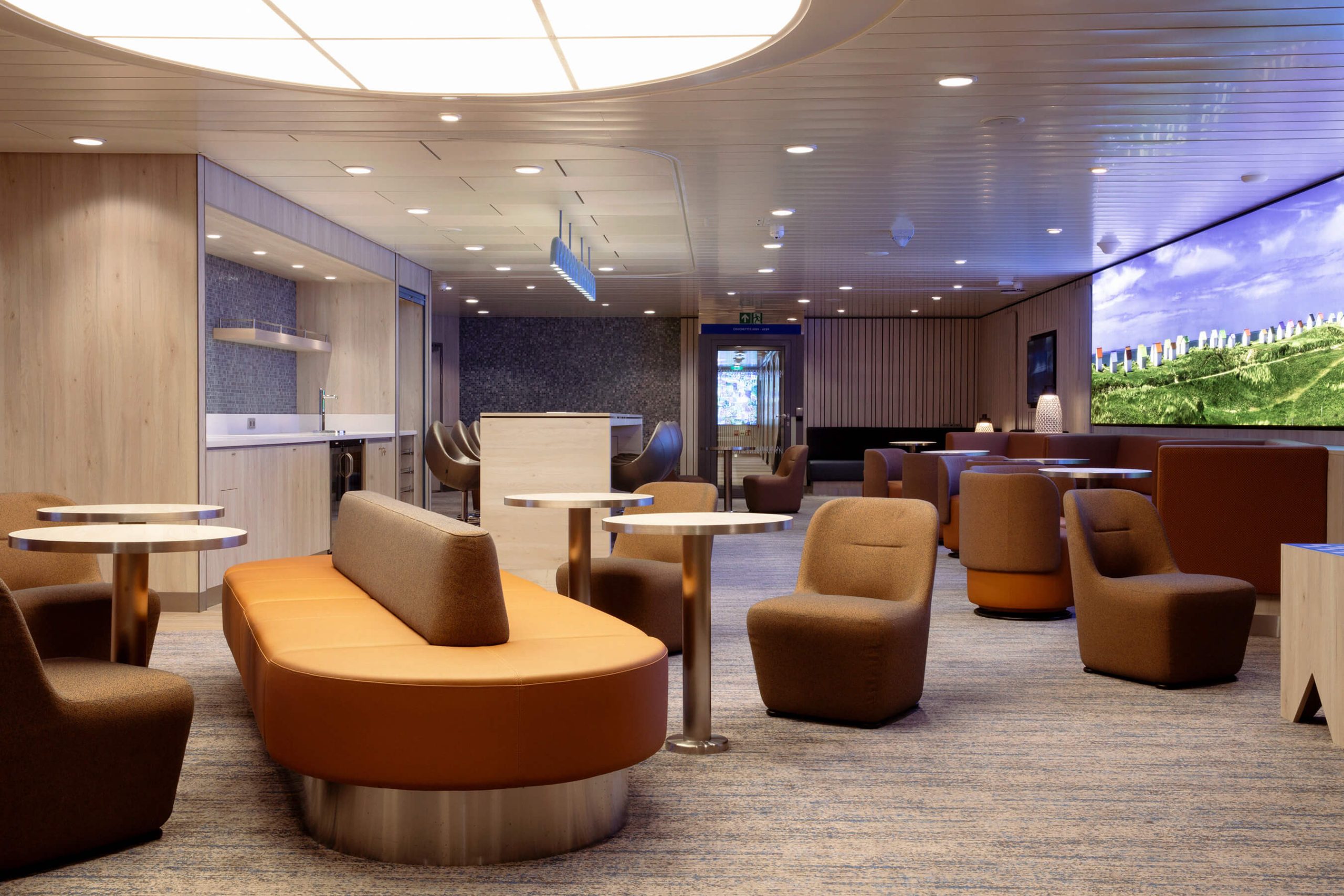 Private Couchette Plus lounge on the Guillaume de Normandie
